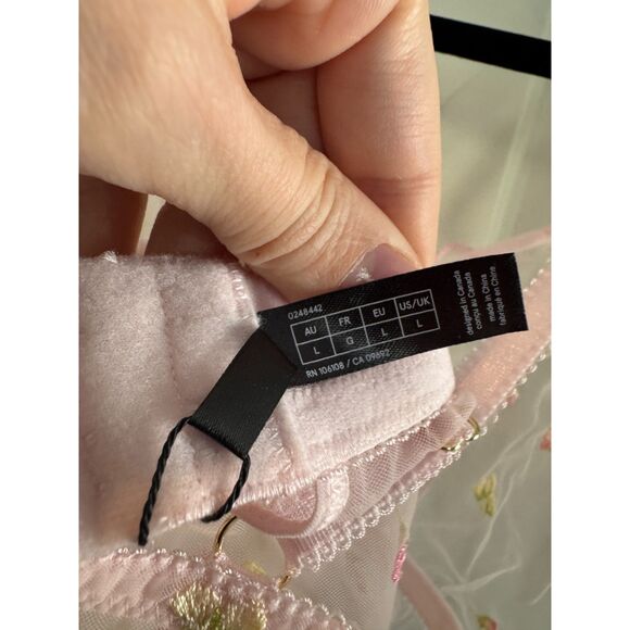 Blush NWT Size L Babydoll Lace Top Intimates Coquette Fairycore Whimsigoth - Picture 5 of 6